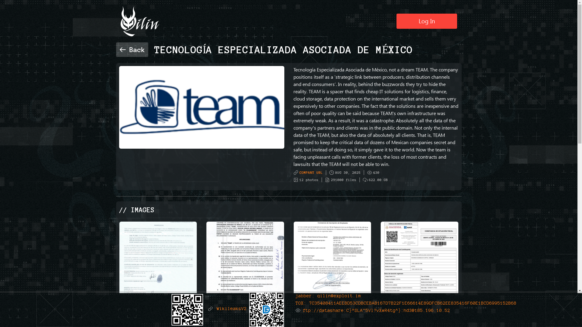 Screenshot del ataque