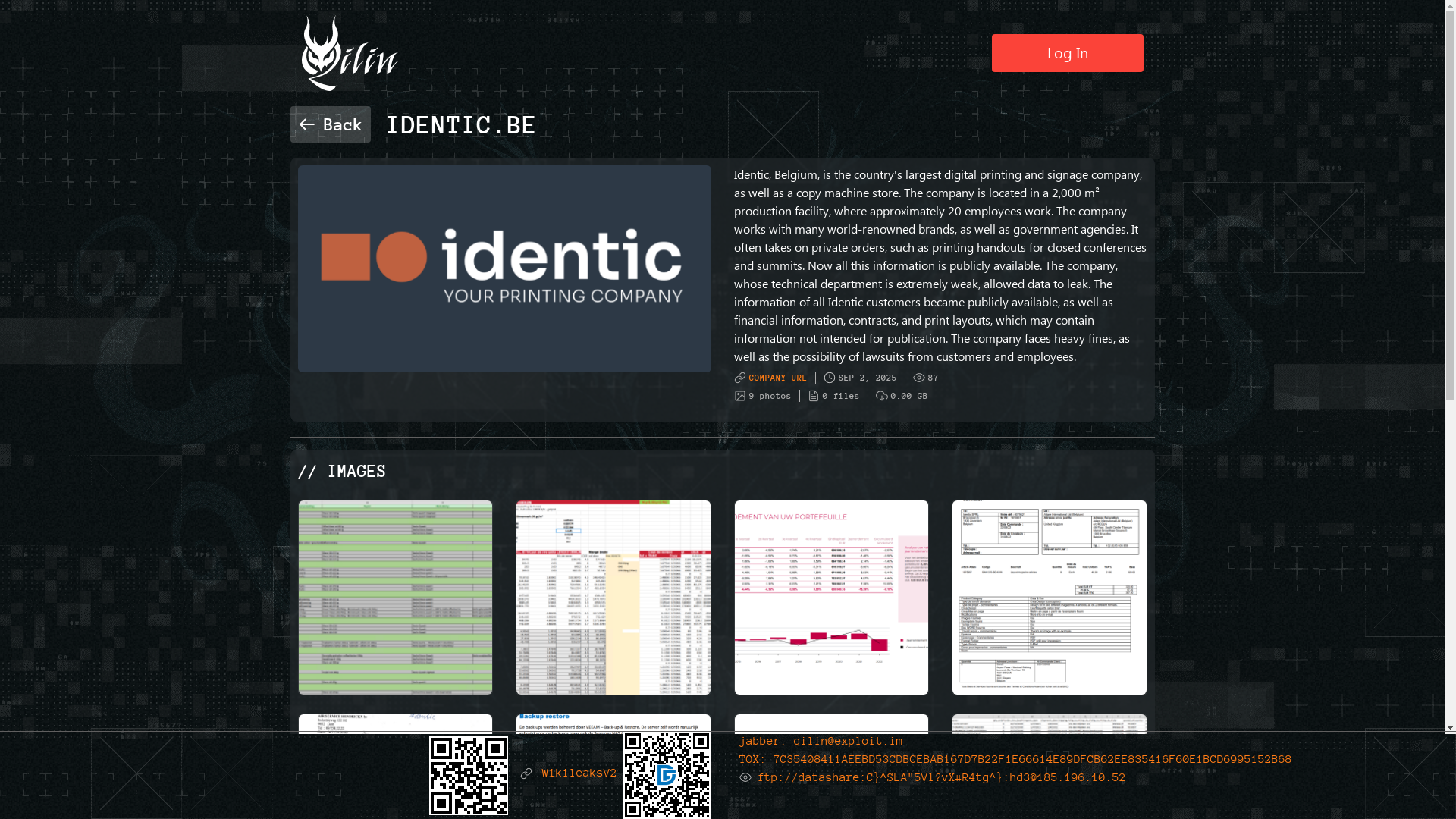 Screenshot del ataque