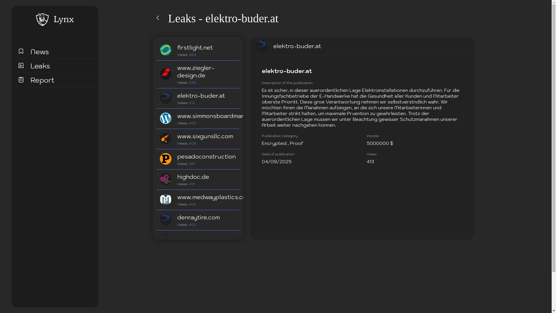 Screenshot del ataque