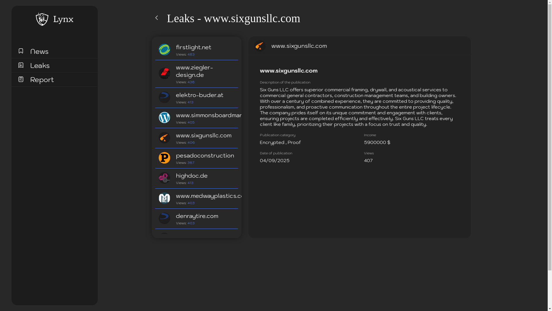 Screenshot del ataque