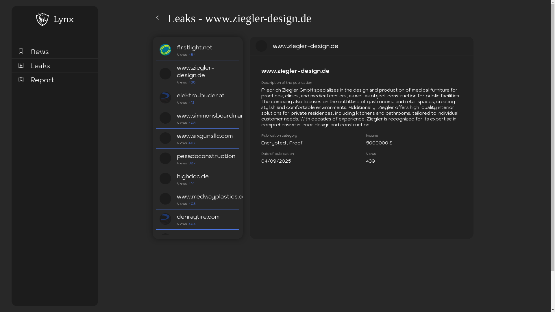 Screenshot del ataque