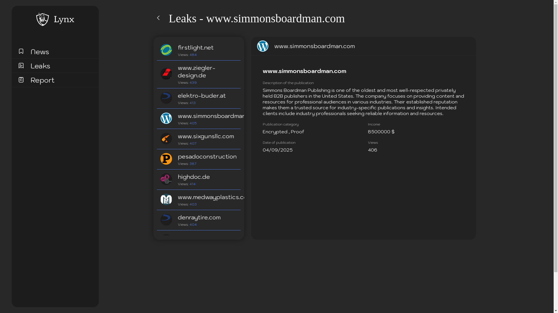 Screenshot del ataque