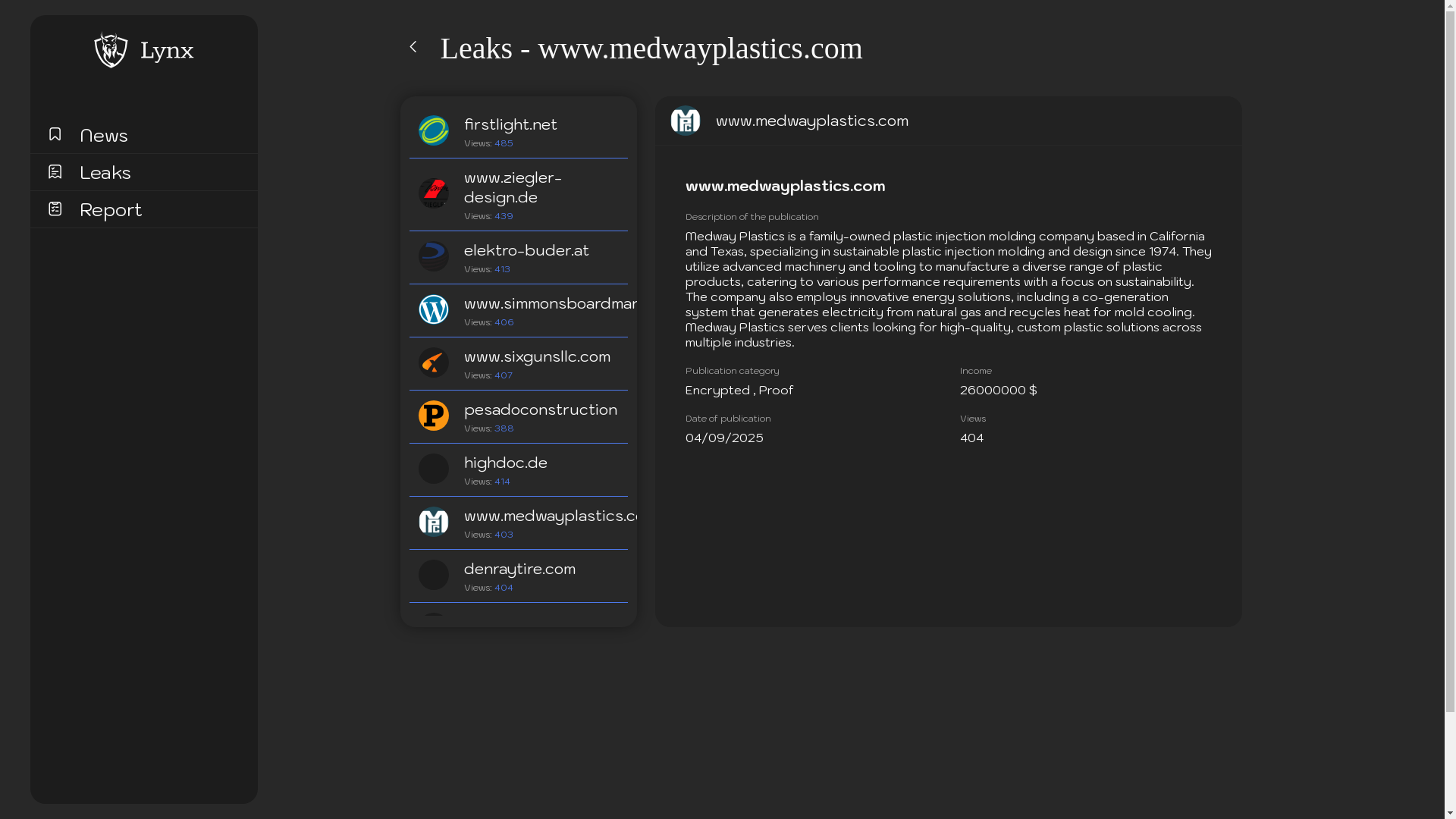 Screenshot del ataque