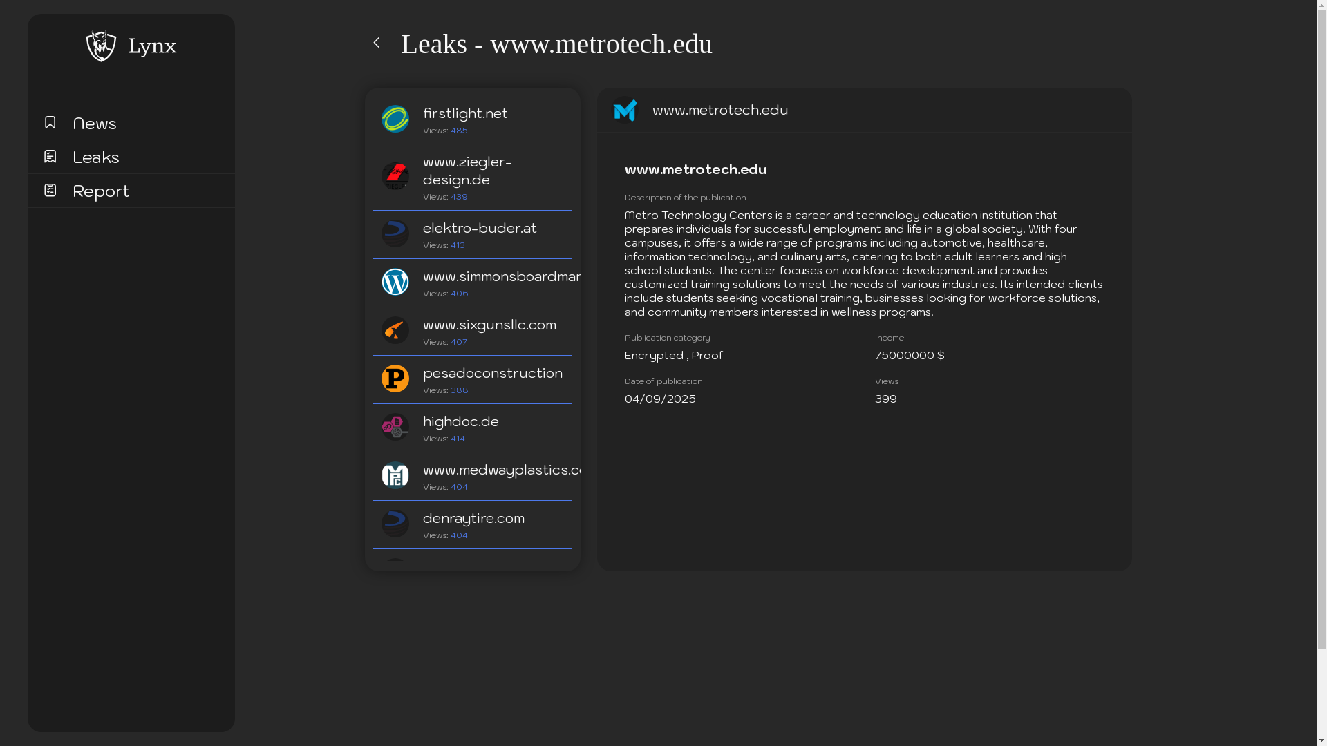 Screenshot del ataque