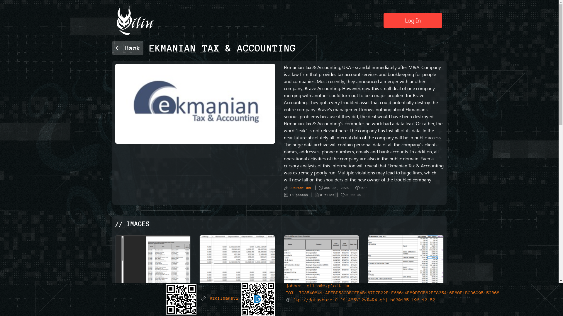 Screenshot del ataque