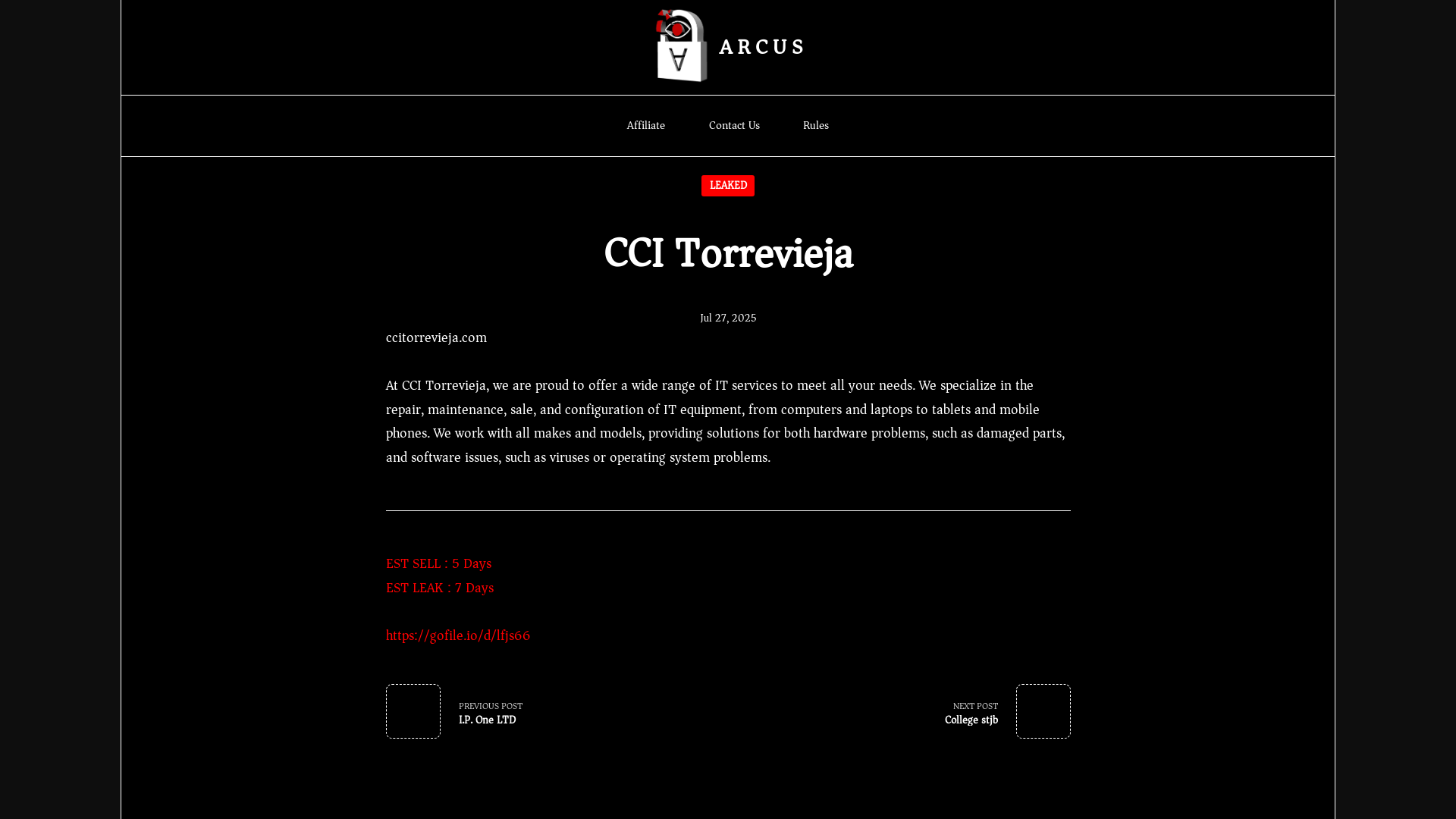 Screenshot del ataque