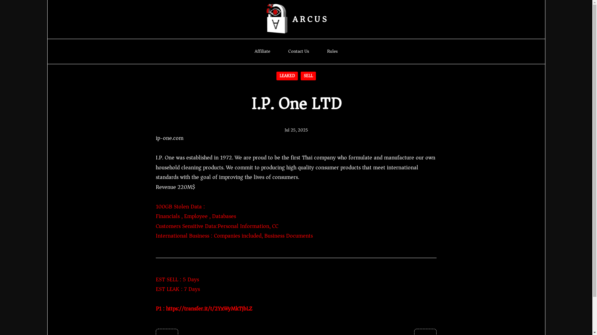 Screenshot del ataque