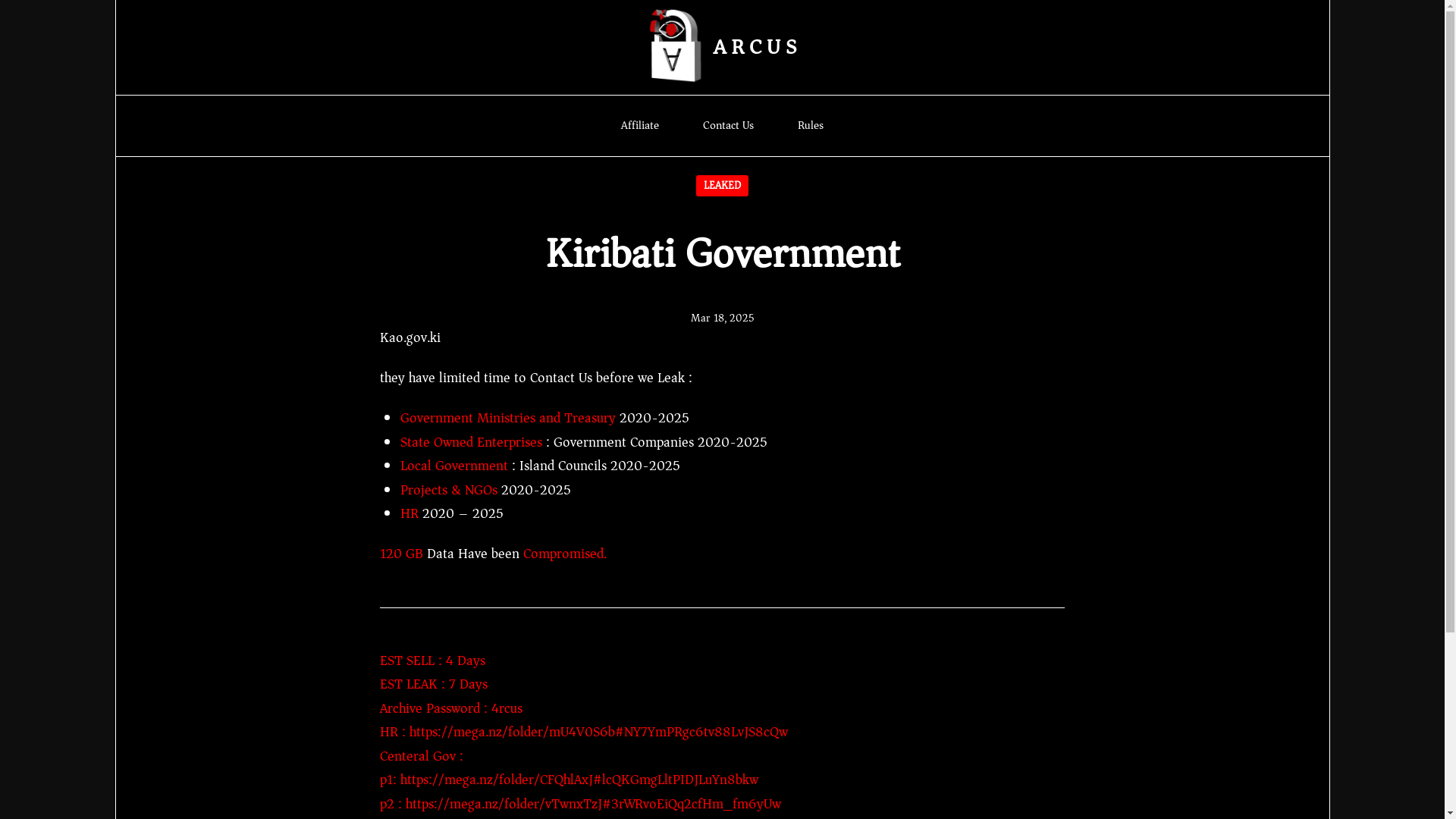 Screenshot del ataque