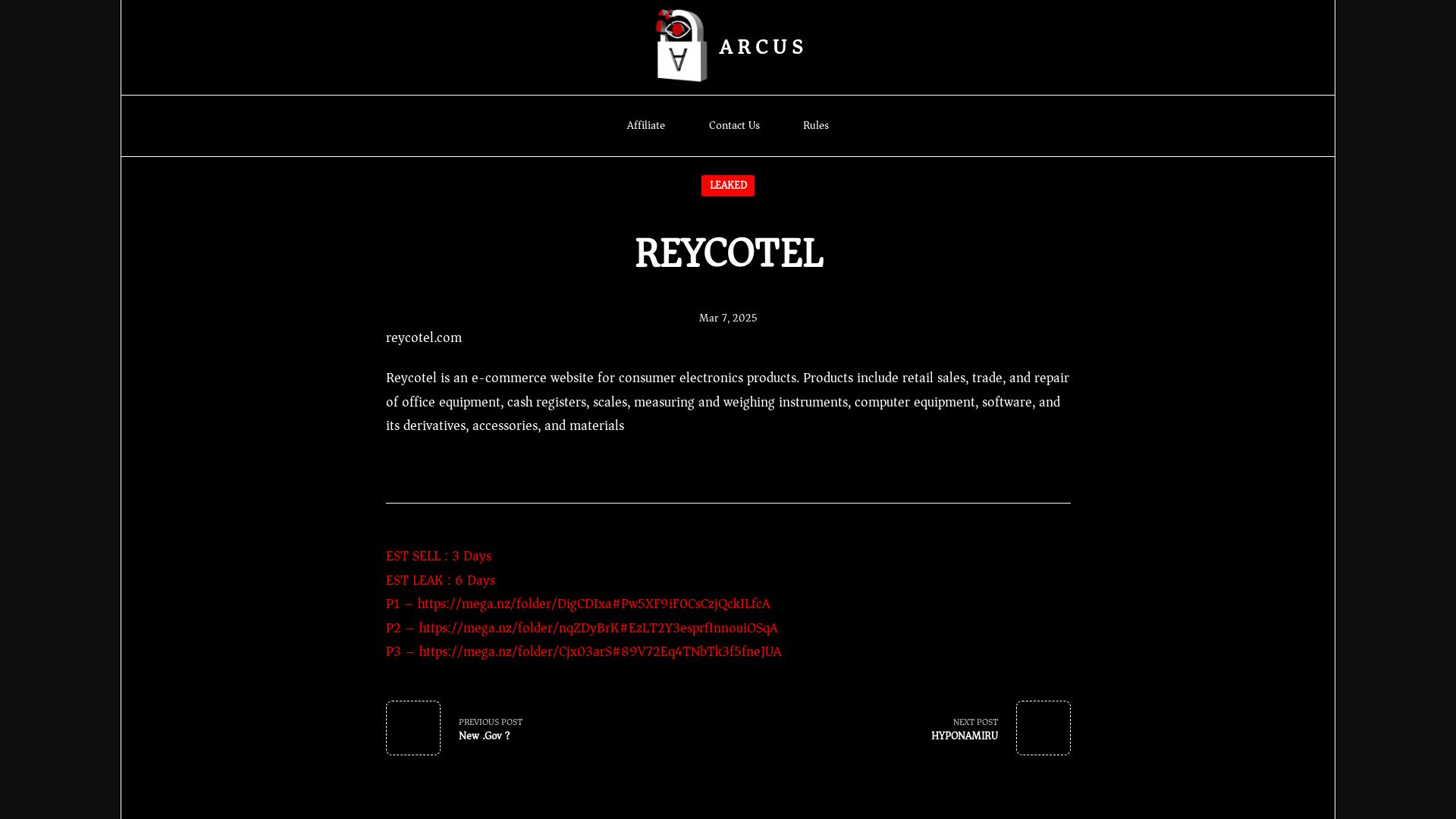 Screenshot del ataque