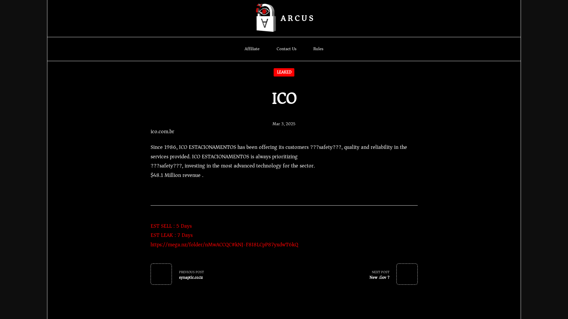 Screenshot del ataque