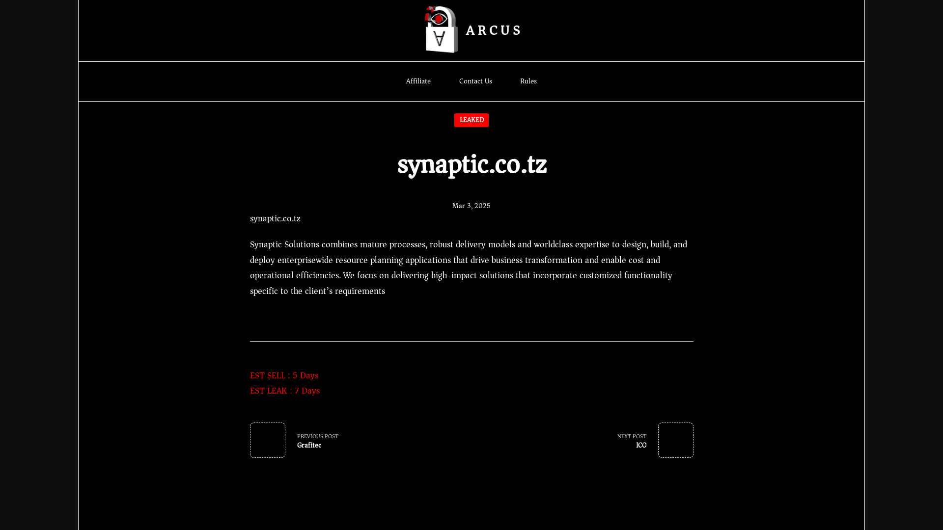 Screenshot del ataque