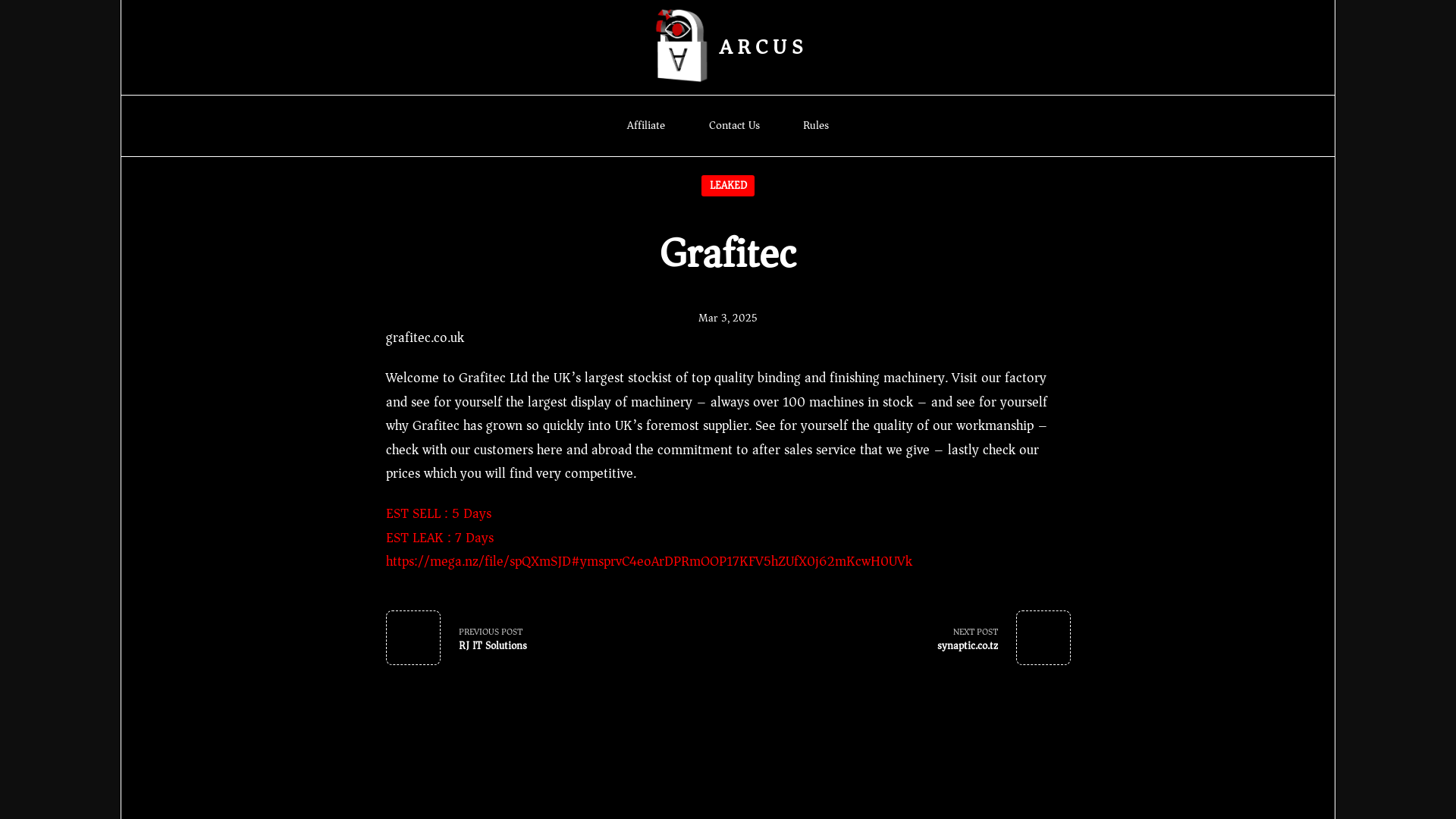 Screenshot del ataque