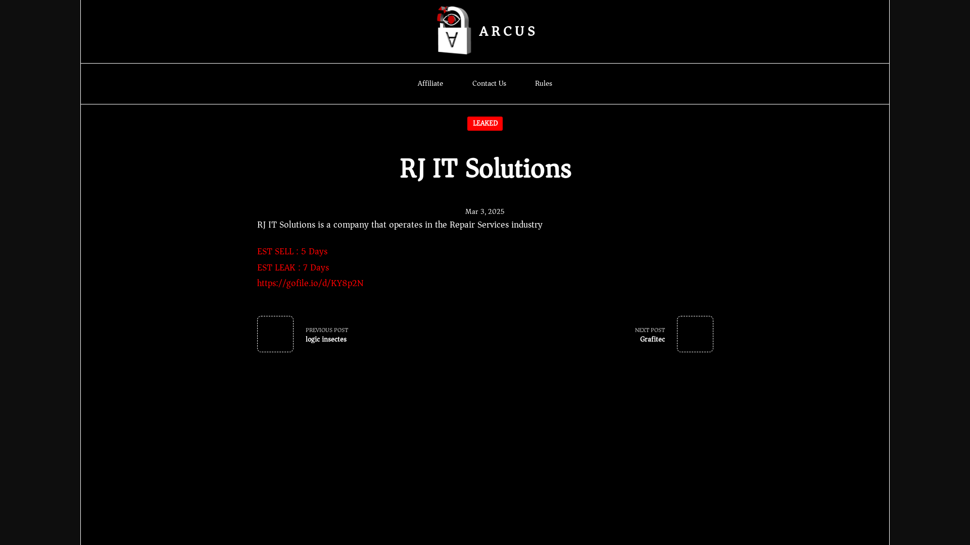 Screenshot del ataque