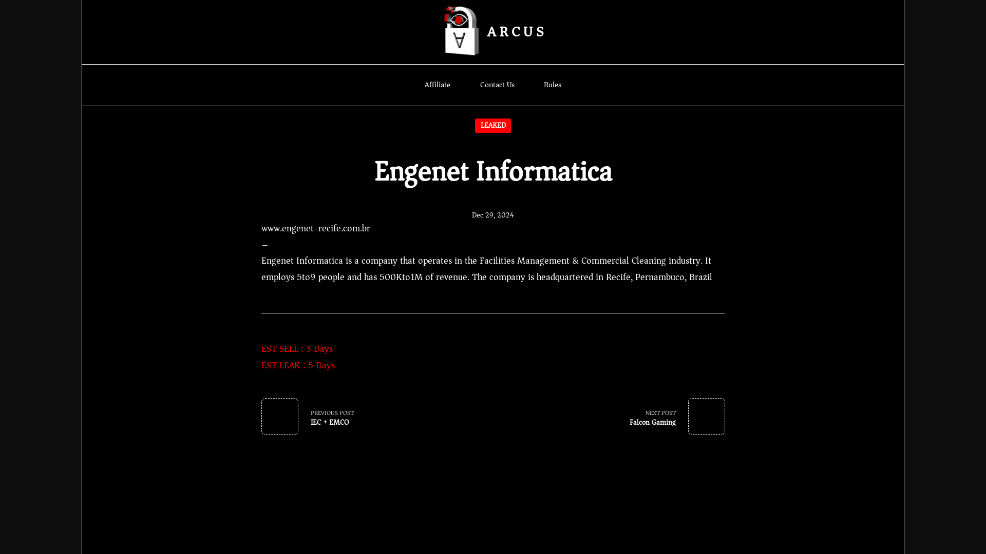 Screenshot del ataque