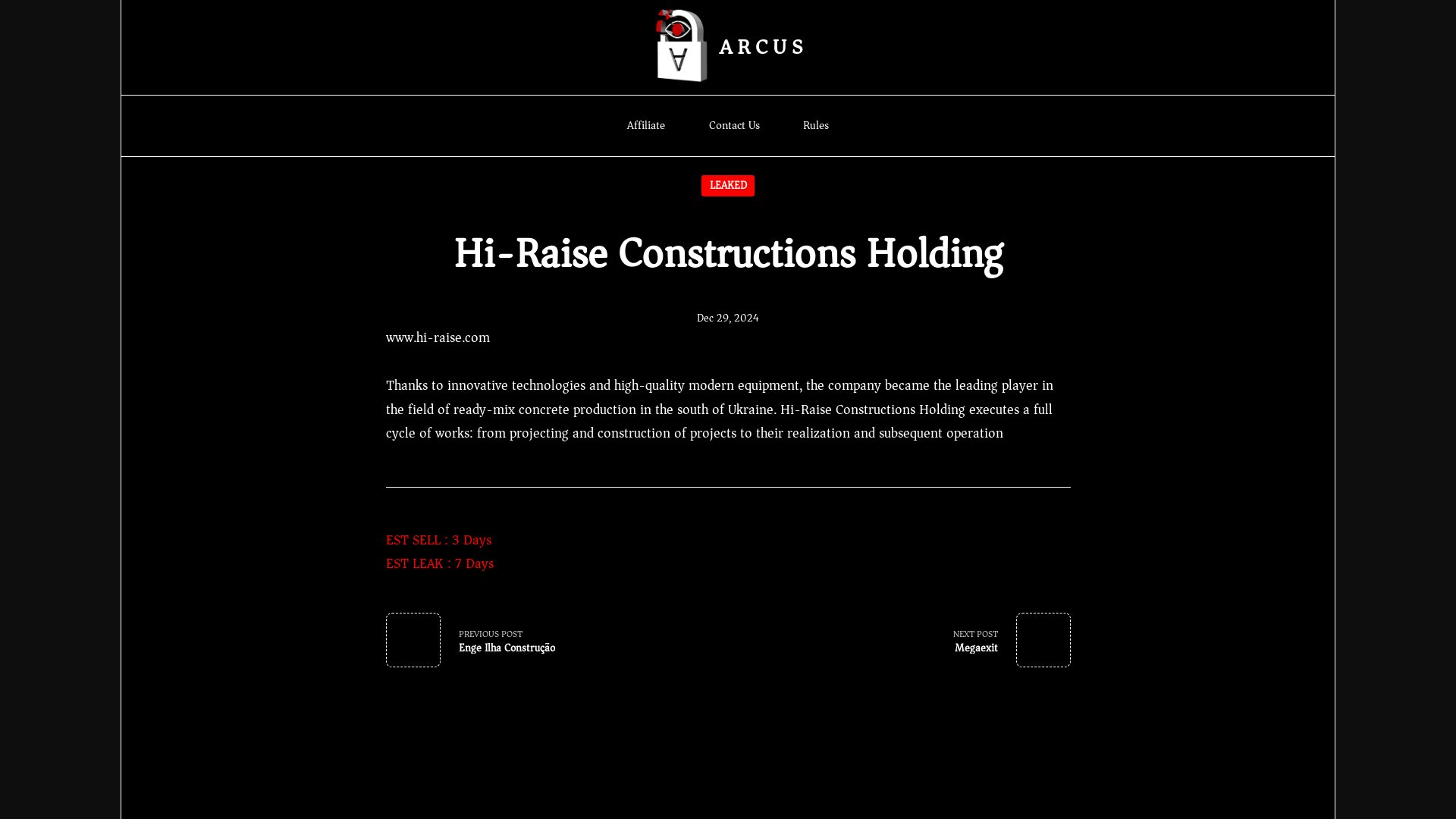 Screenshot del ataque