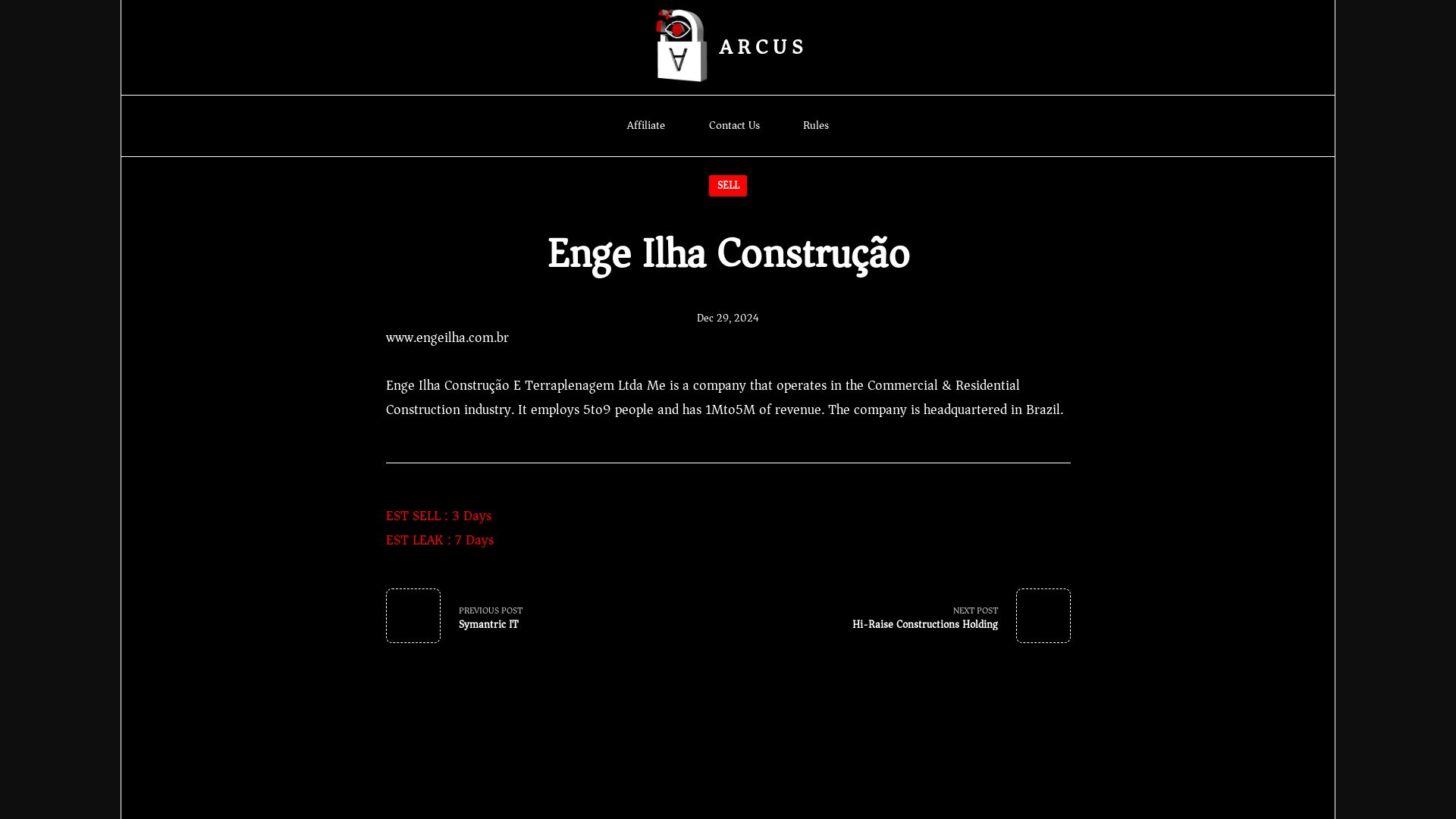 Screenshot del ataque