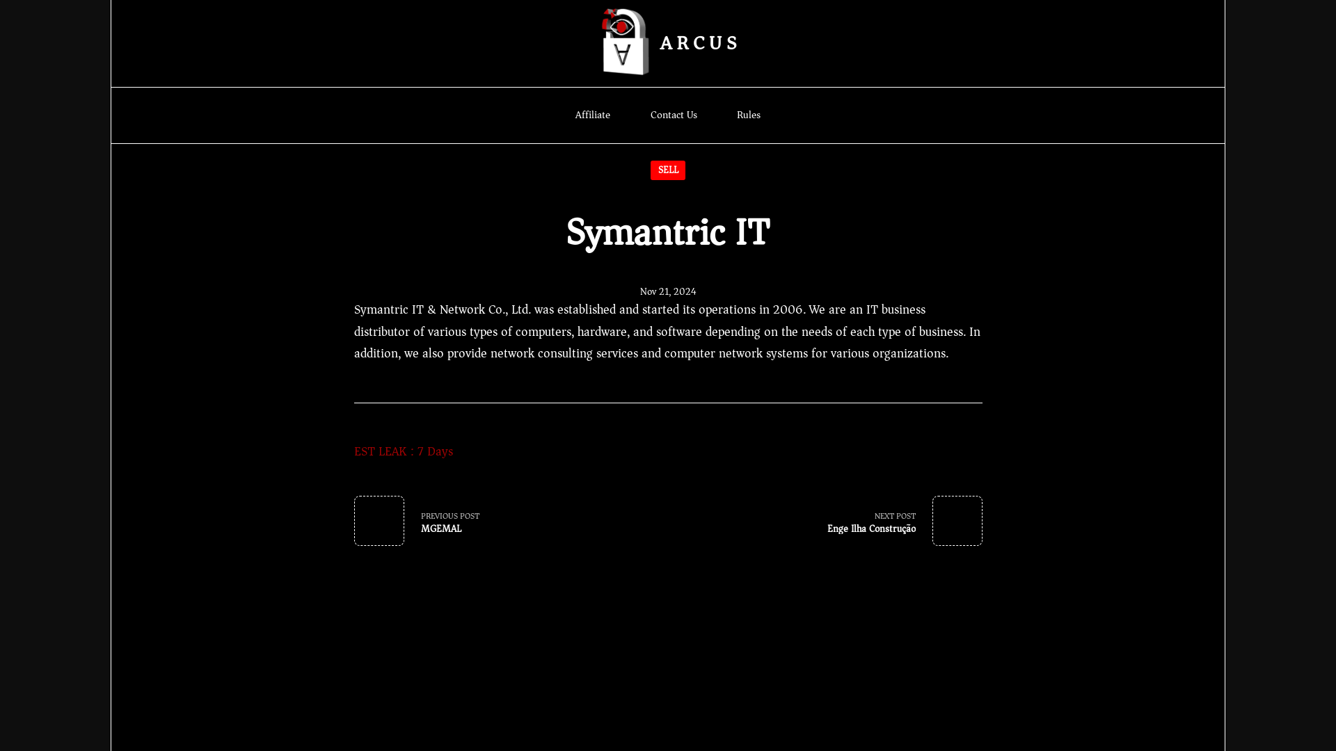 Screenshot del ataque