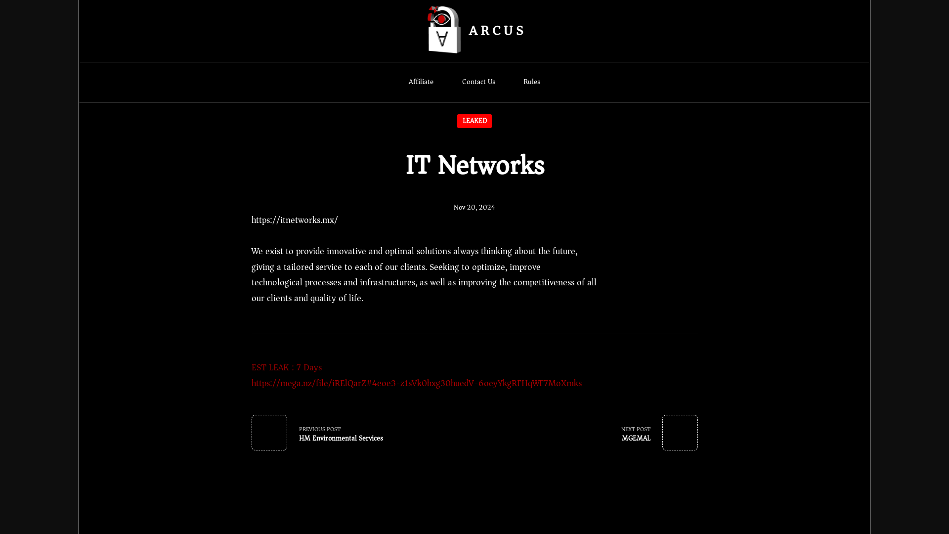 Screenshot del ataque