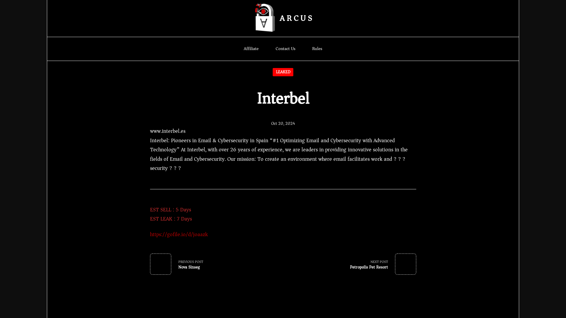 Screenshot del ataque