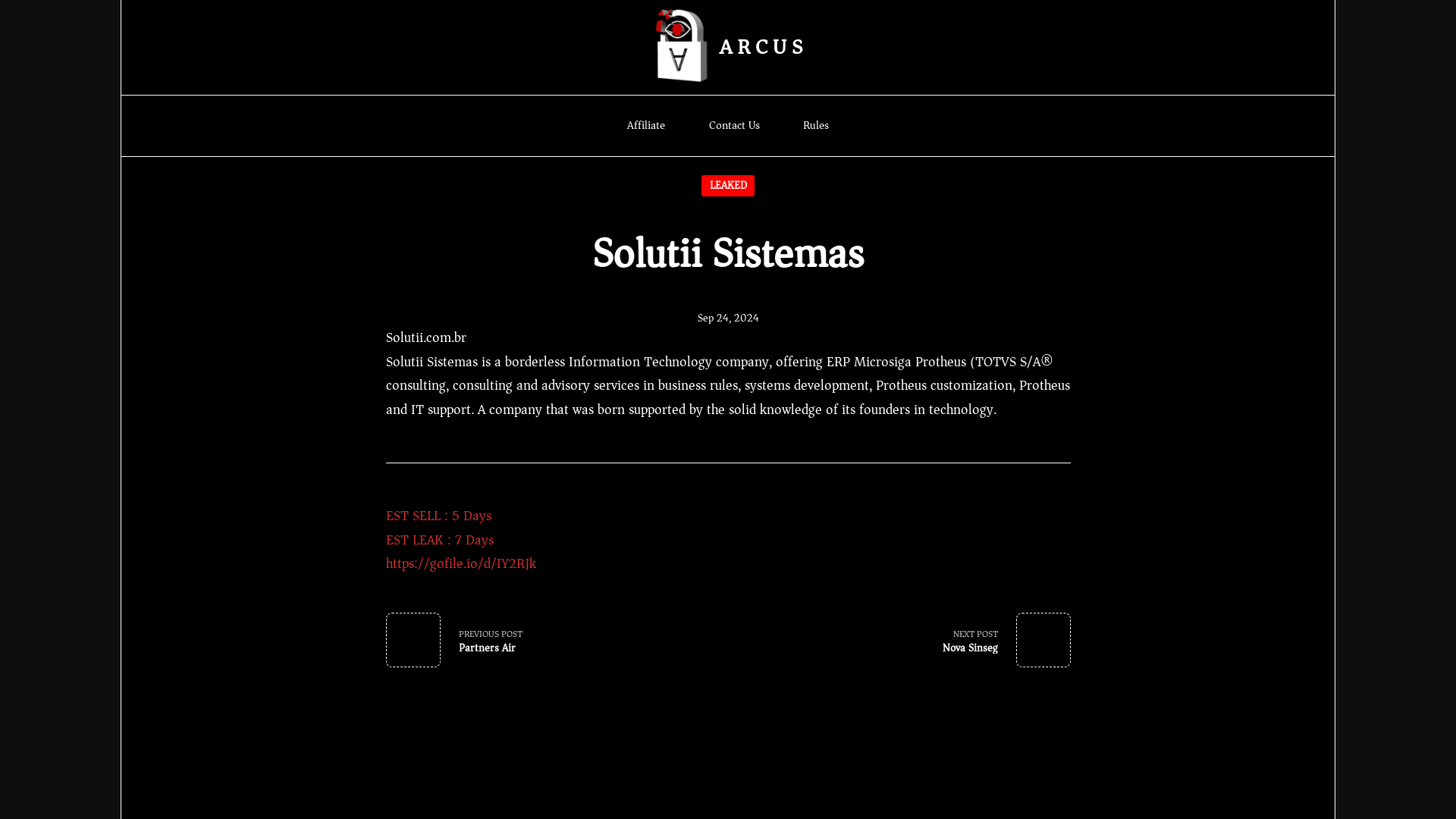 Screenshot del ataque