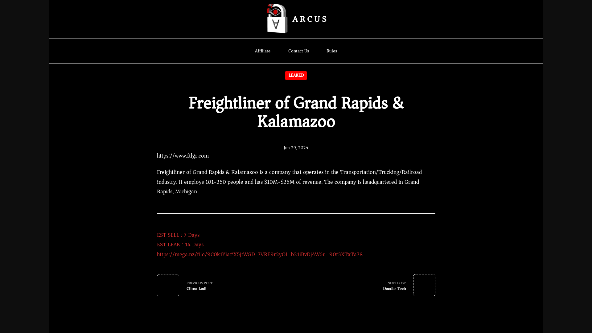 Screenshot del ataque