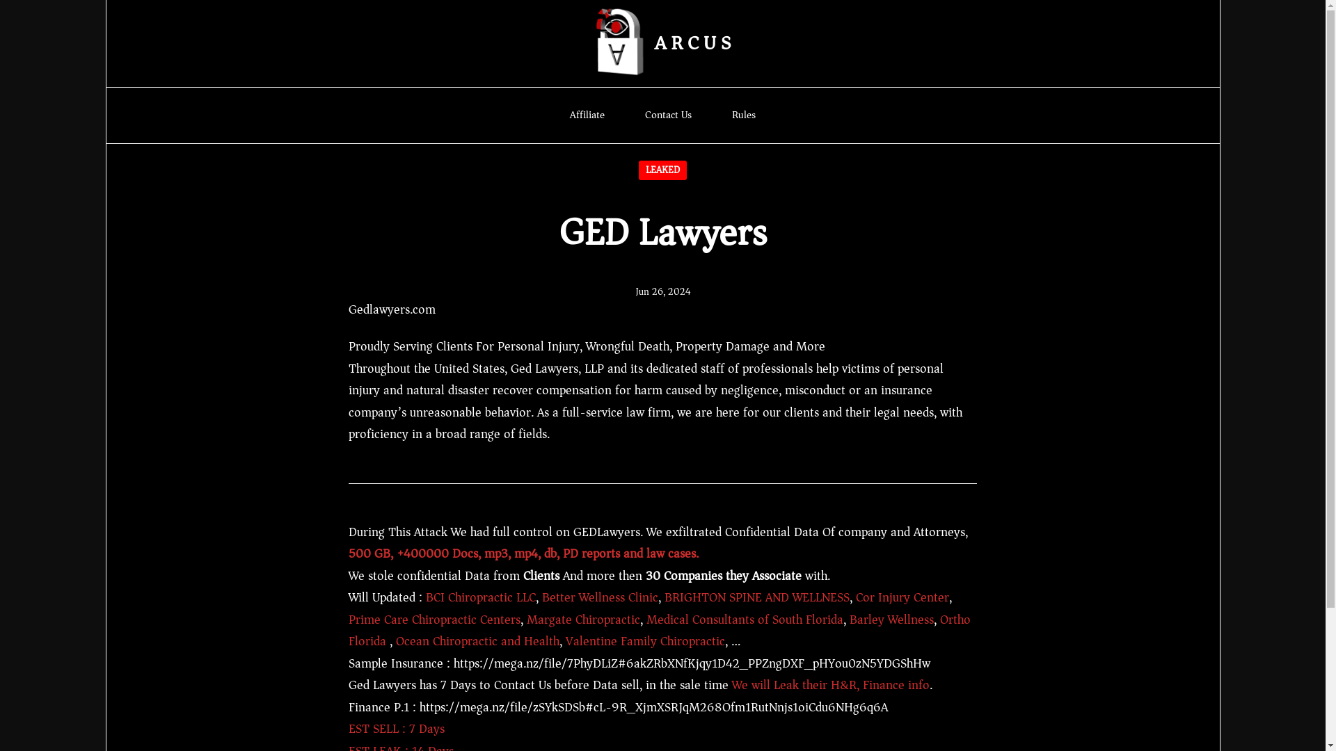 Screenshot del ataque