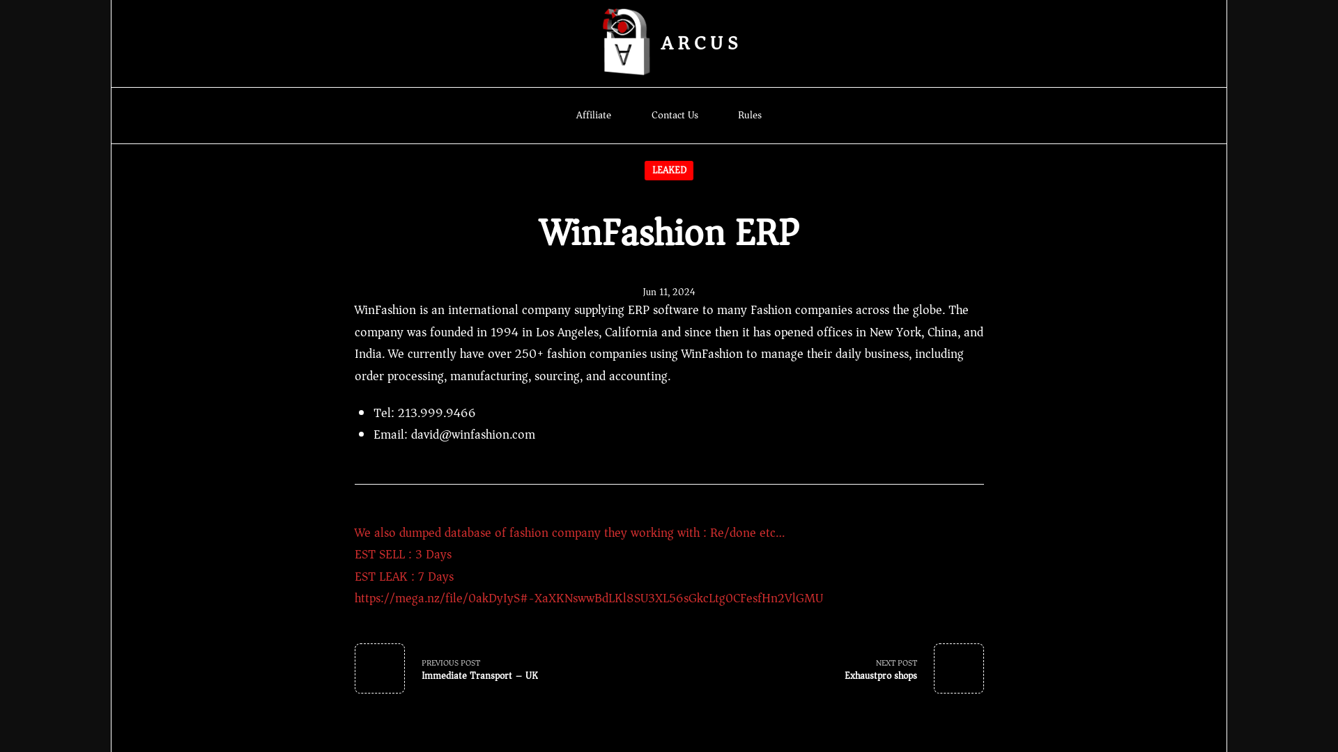 Screenshot del ataque