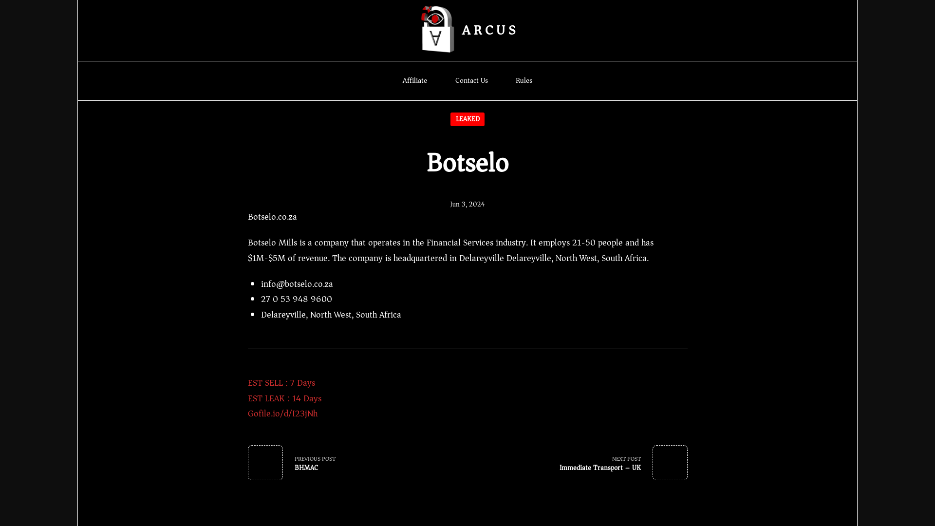 Screenshot del ataque