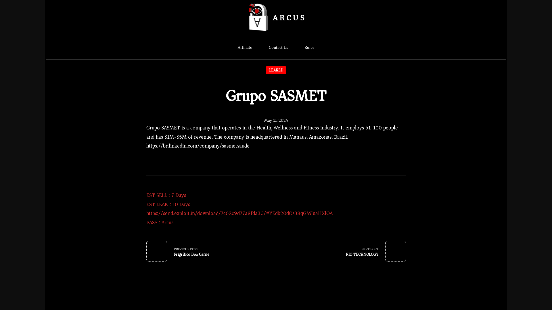 Screenshot del ataque