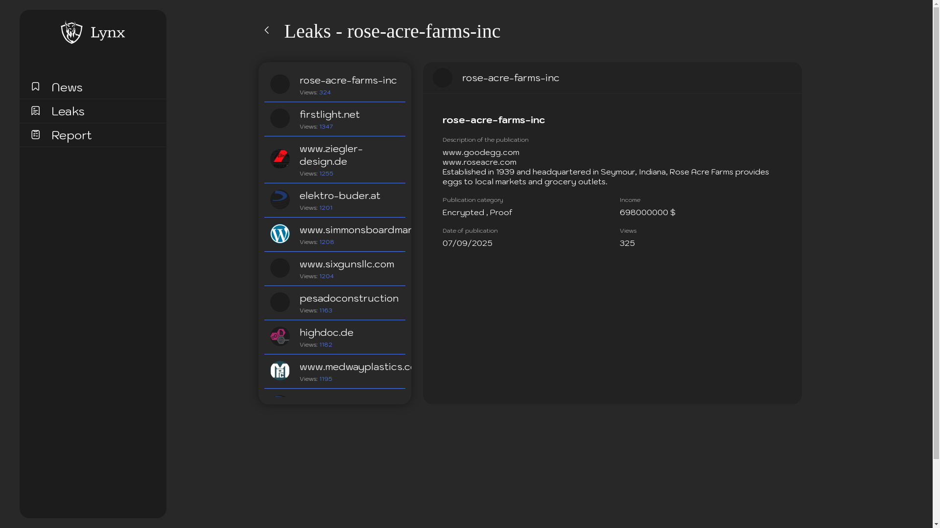 Screenshot del ataque