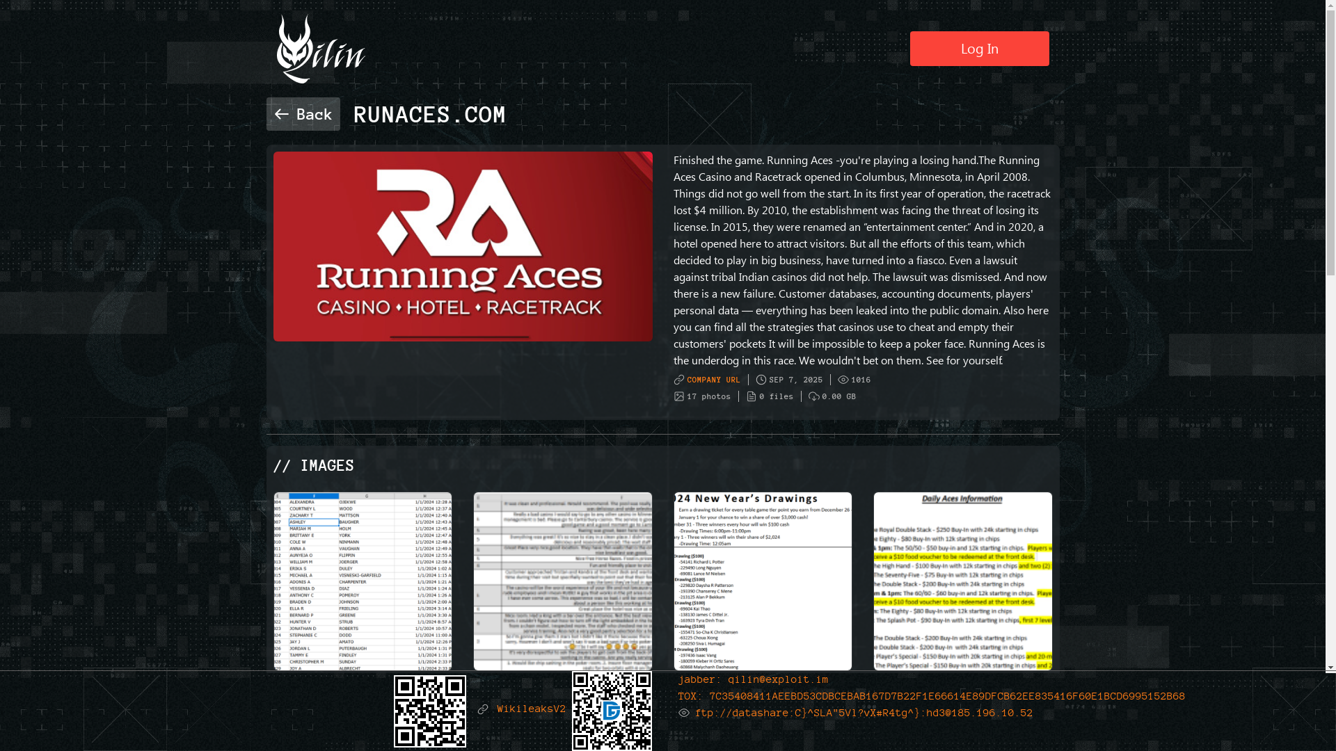 Screenshot del ataque