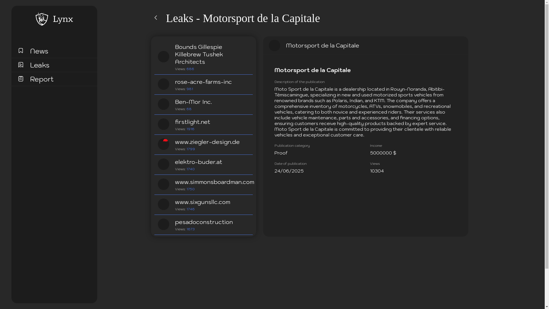 Screenshot del ataque