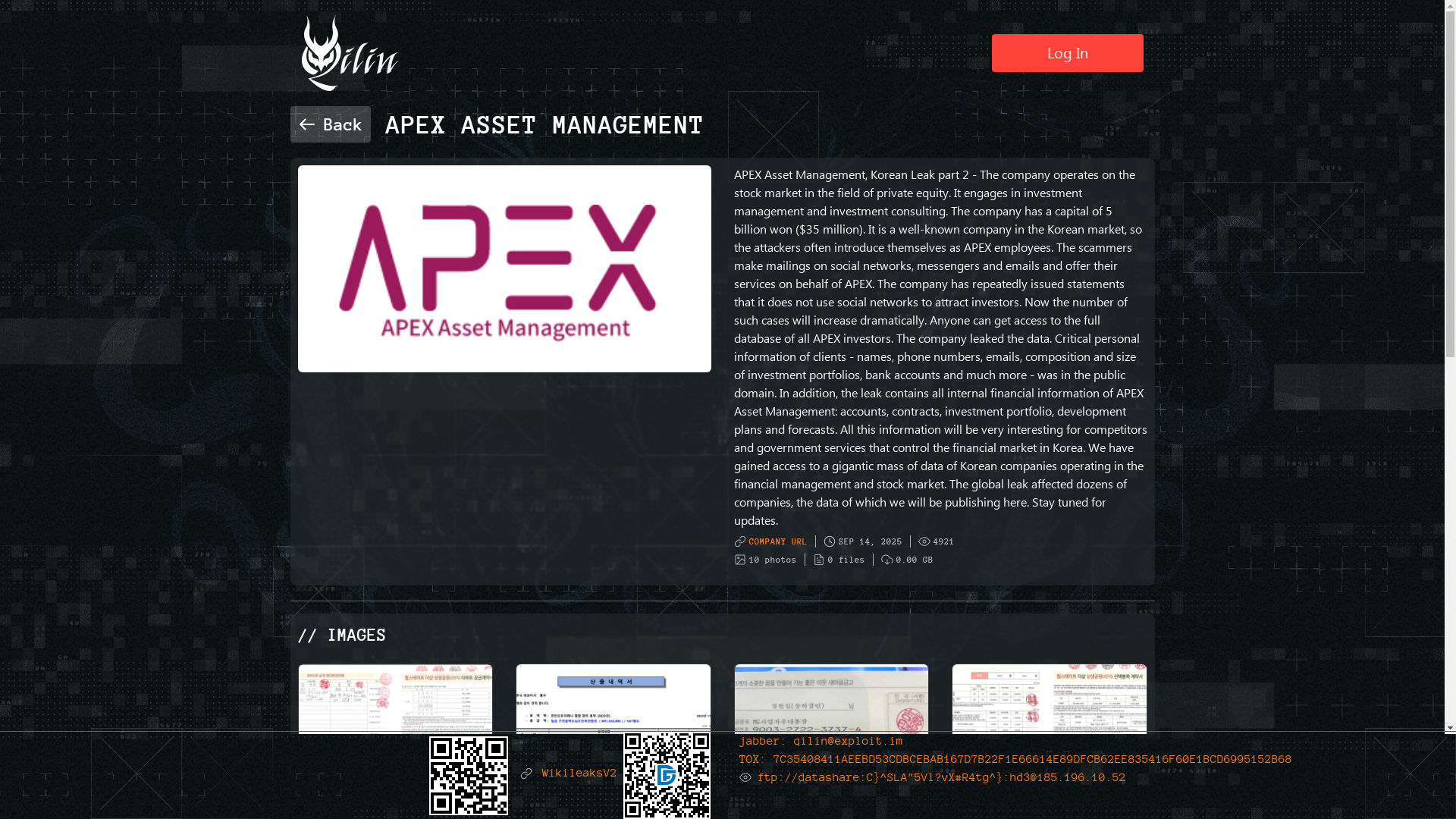 Screenshot del ataque