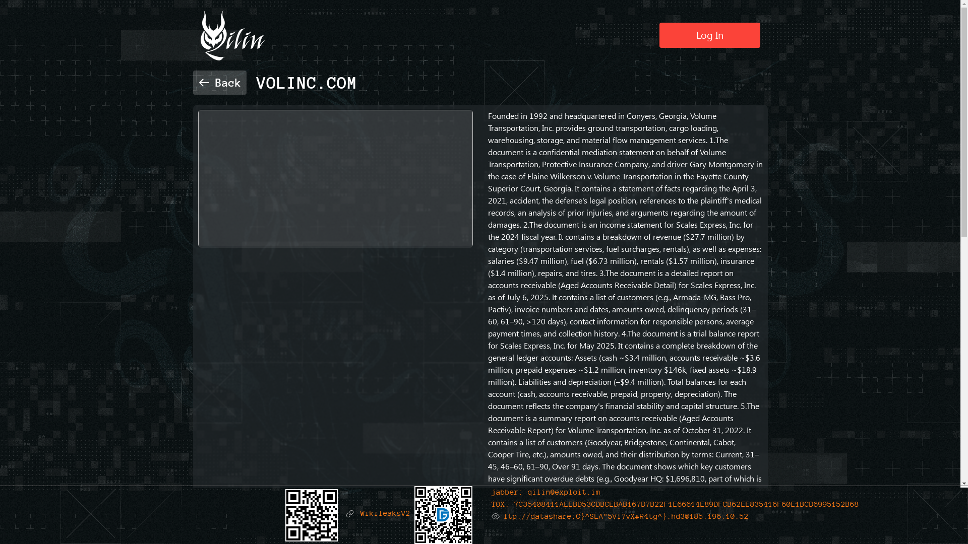 Screenshot del ataque