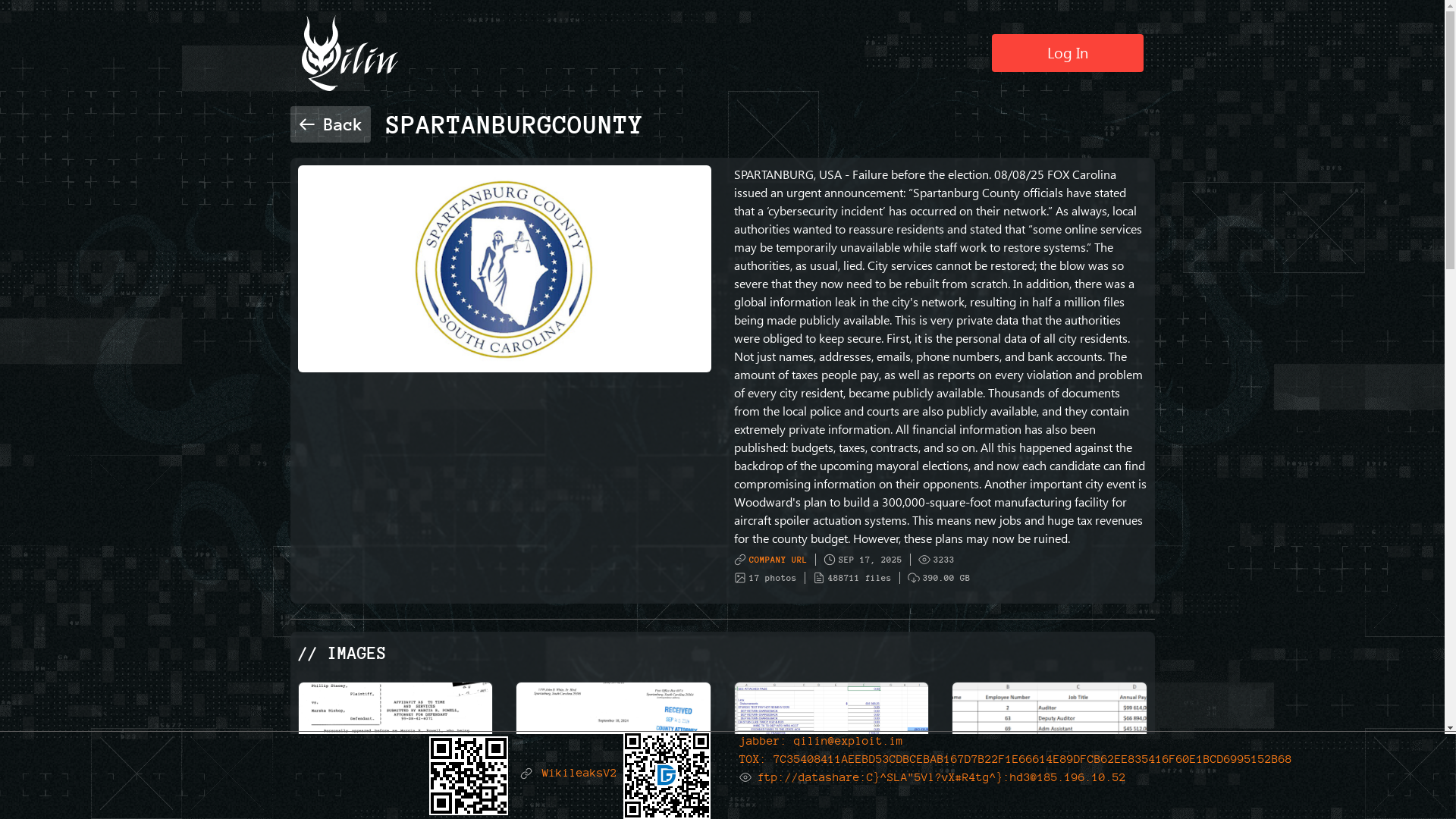 Screenshot del ataque