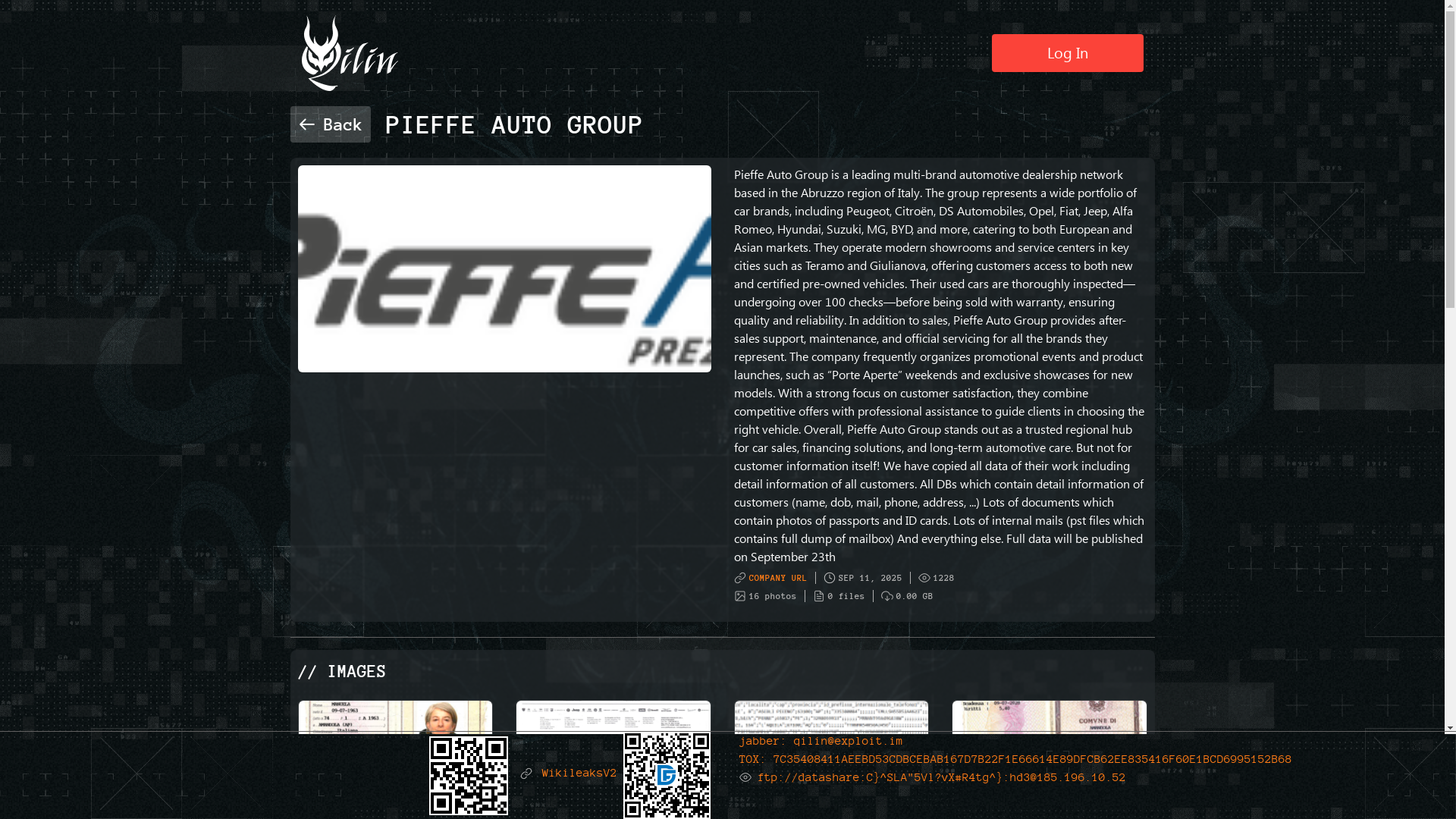 Screenshot del ataque