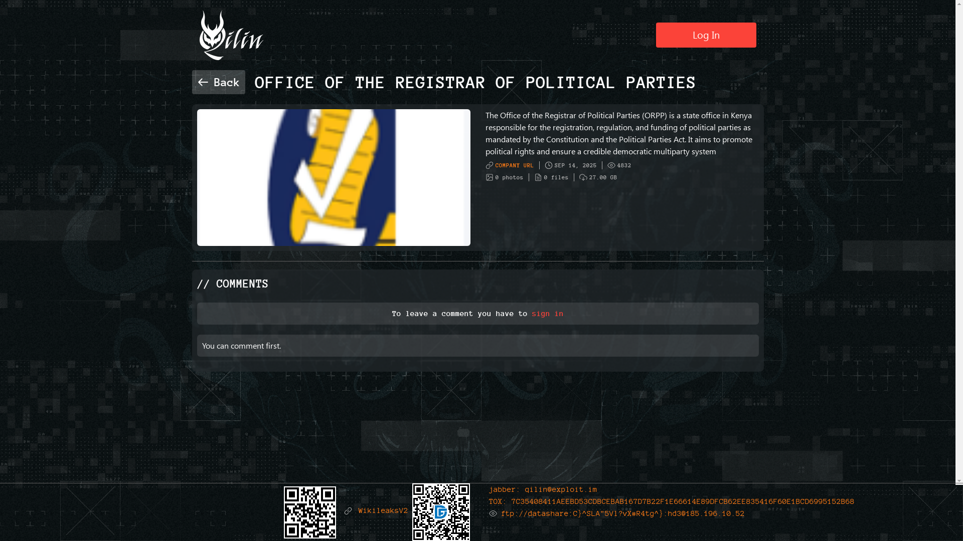 Screenshot del ataque