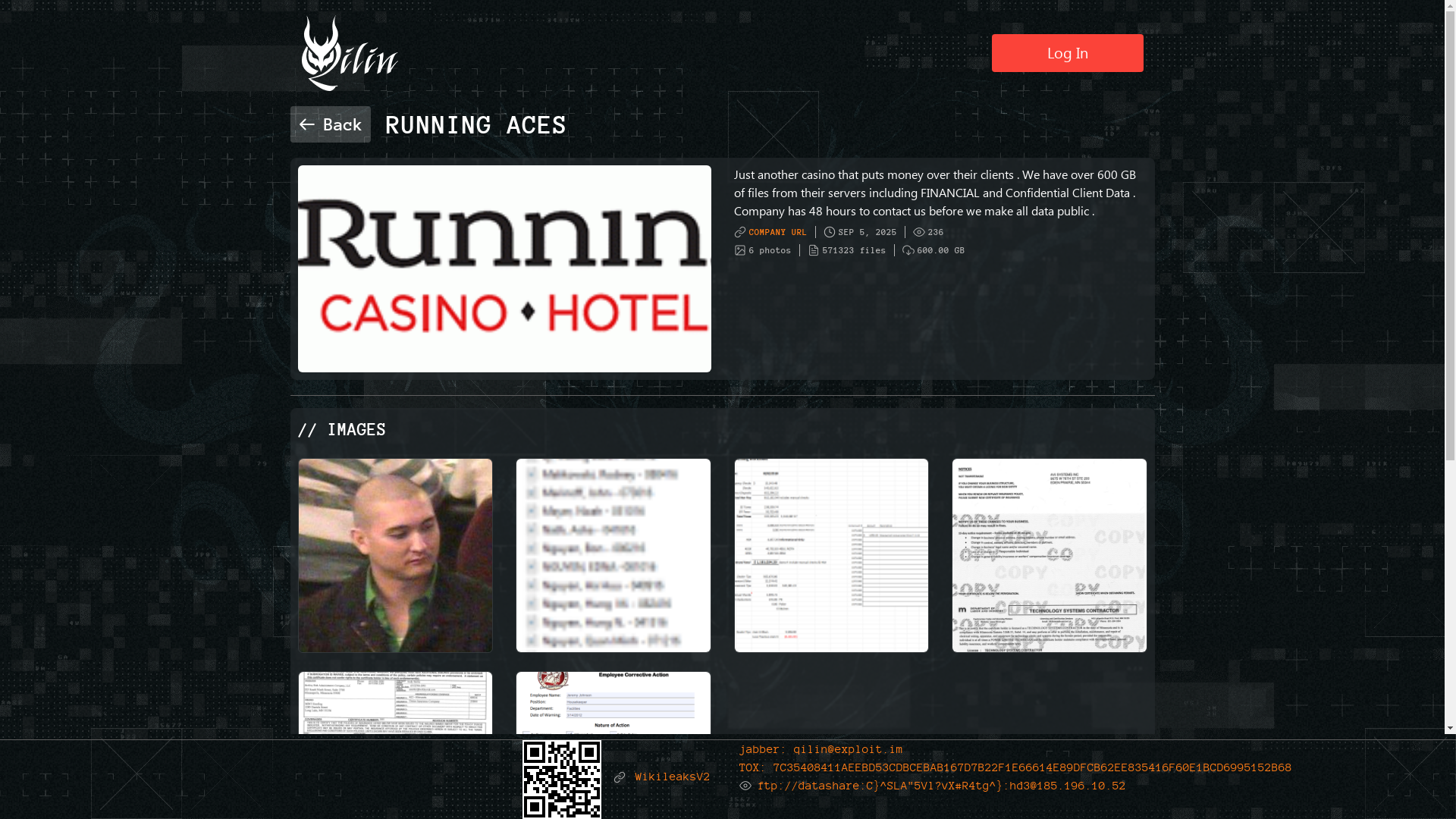 Screenshot del ataque