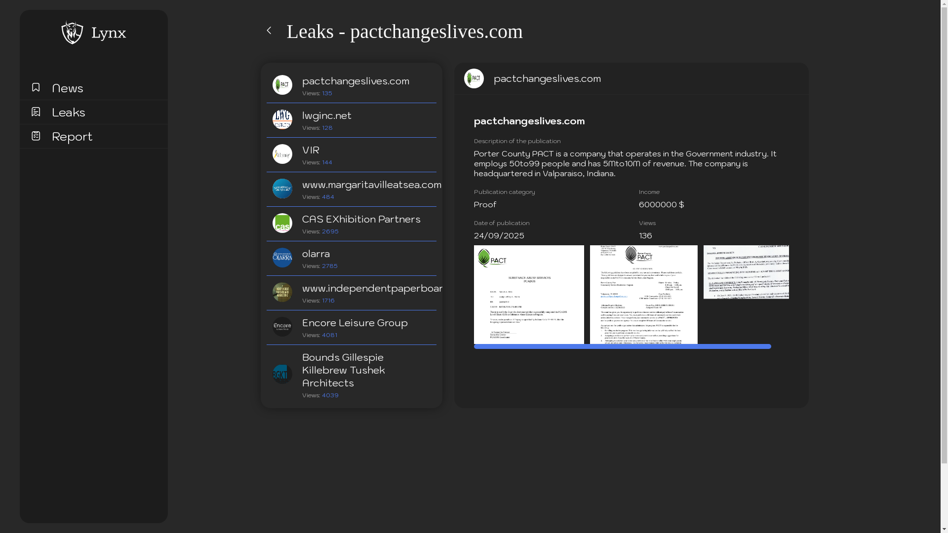 Screenshot del ataque