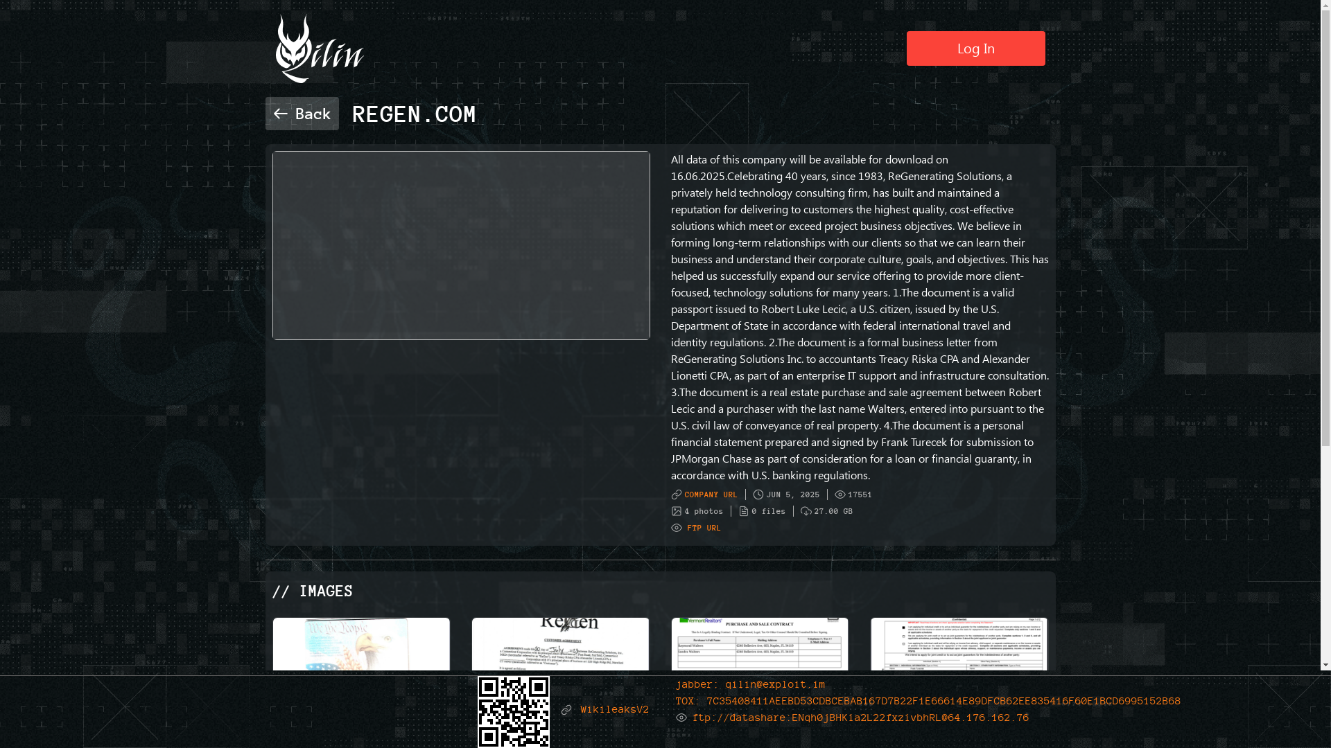 Screenshot del ataque