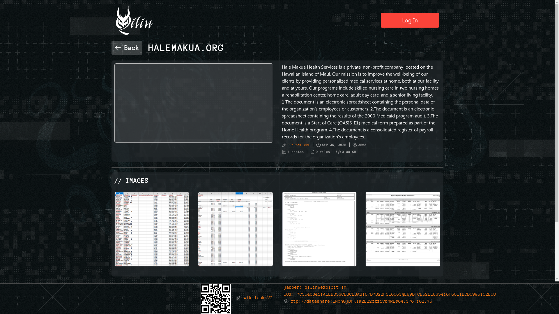 Screenshot del ataque