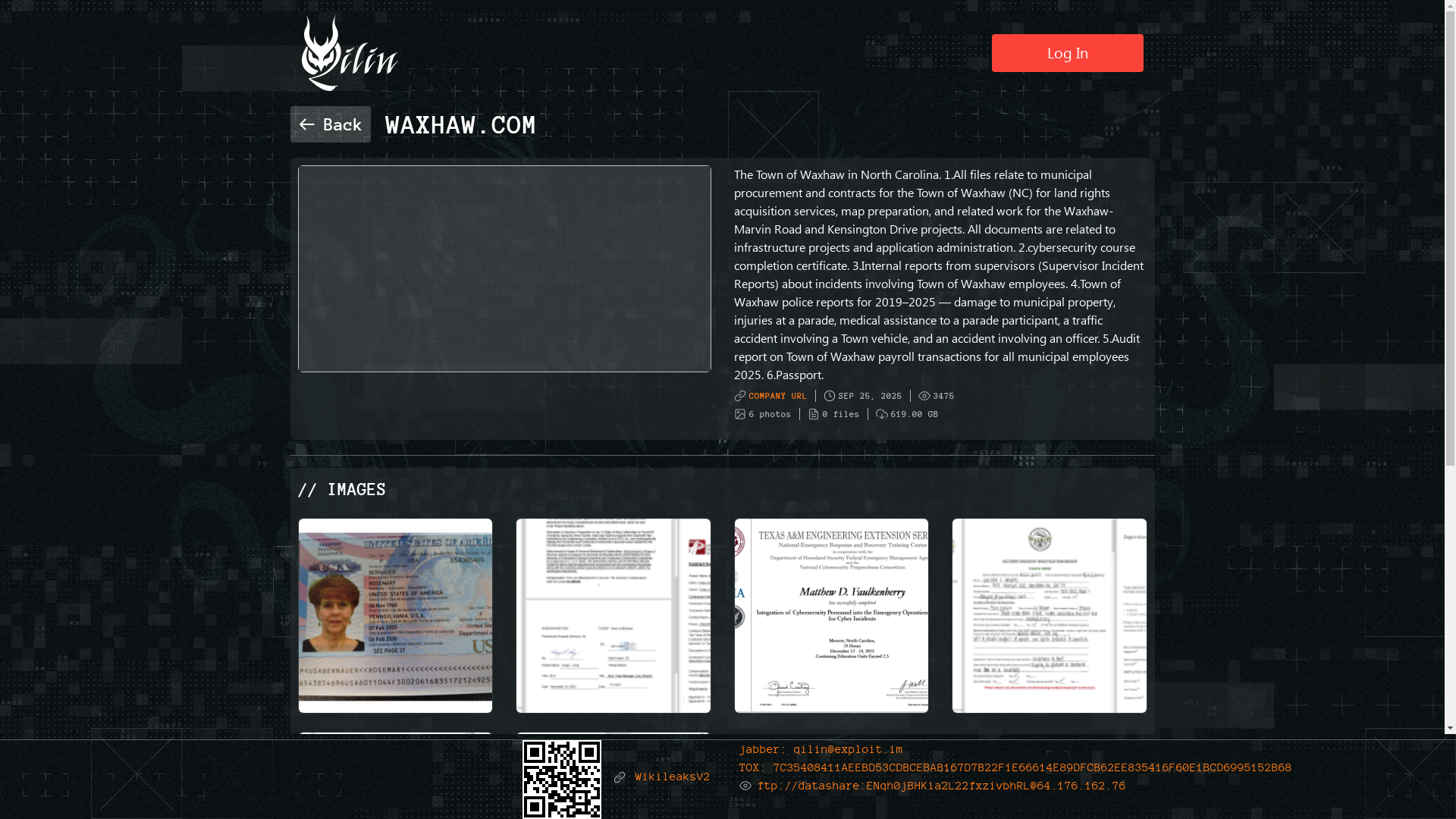 Screenshot del ataque