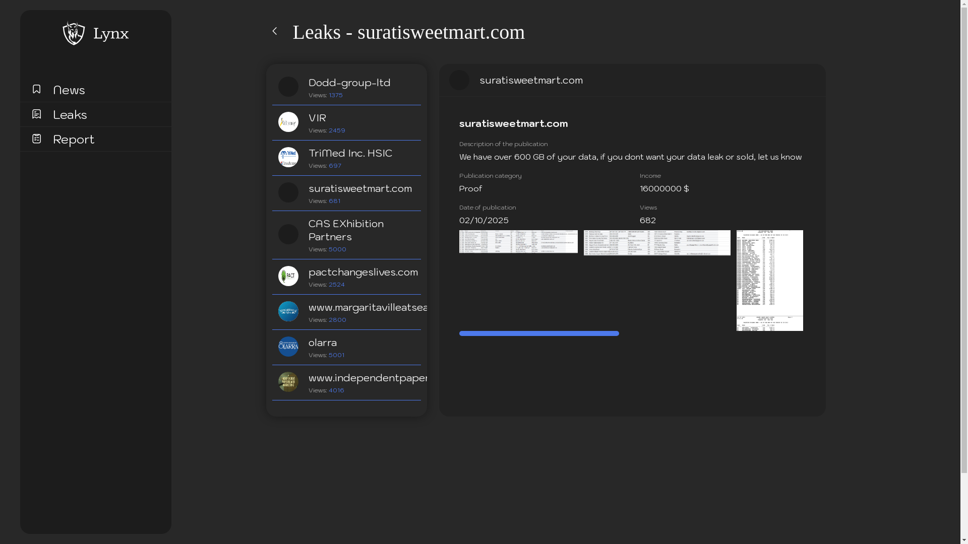 Screenshot del ataque