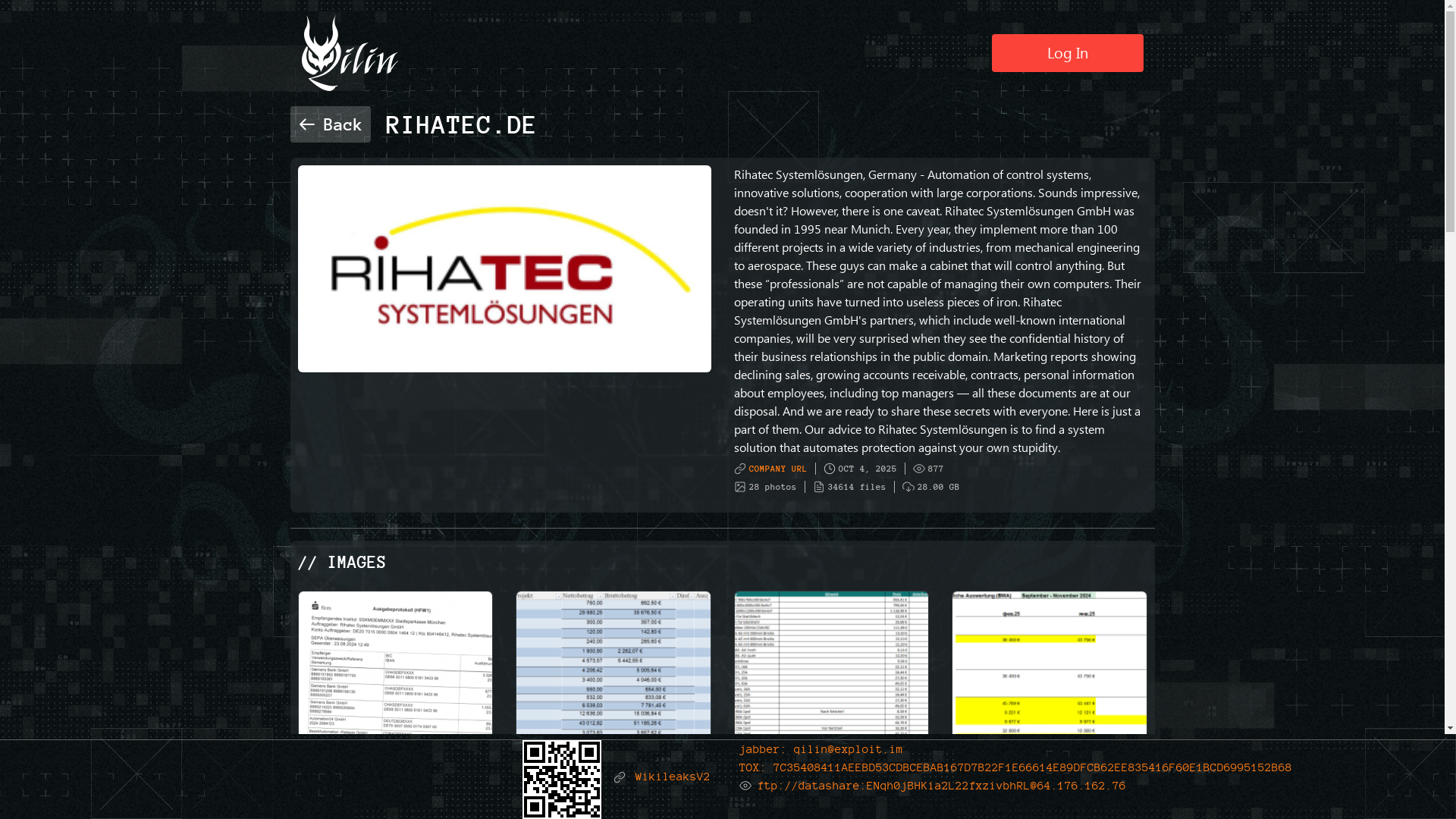 Screenshot del ataque