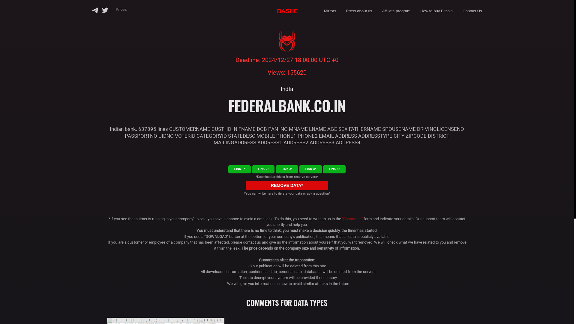 Screenshot del ataque