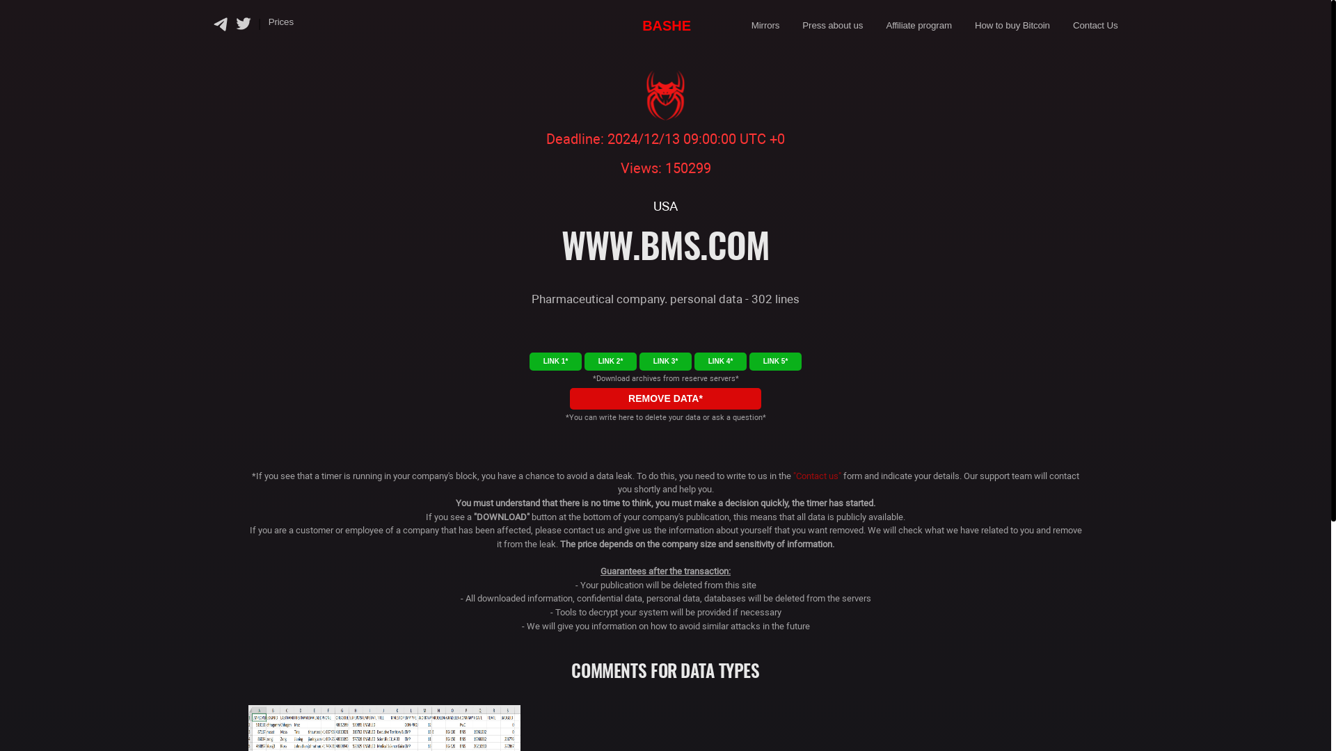 Screenshot del ataque