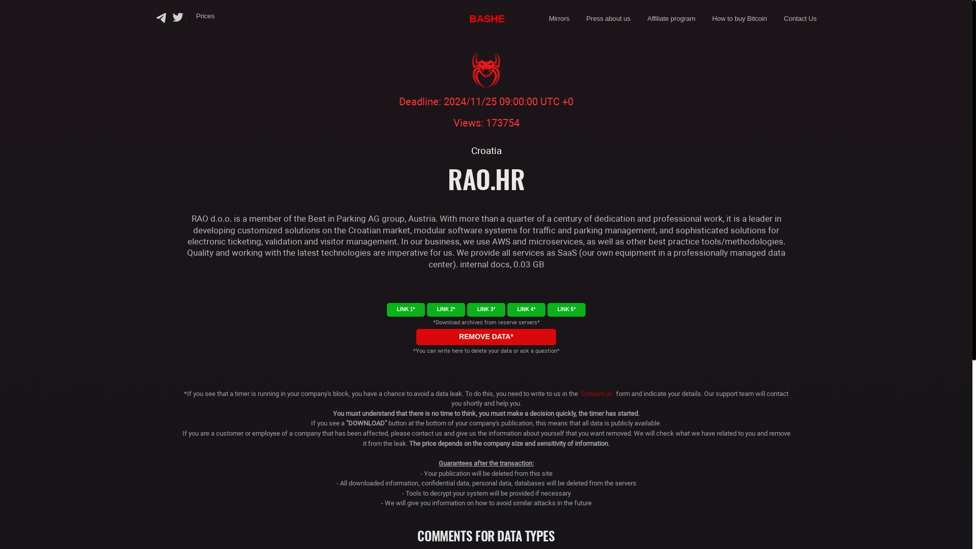 Screenshot del ataque