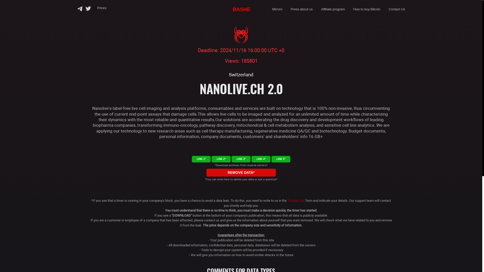 Screenshot del ataque