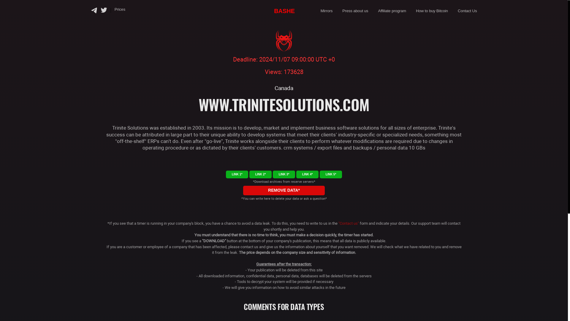 Screenshot del ataque