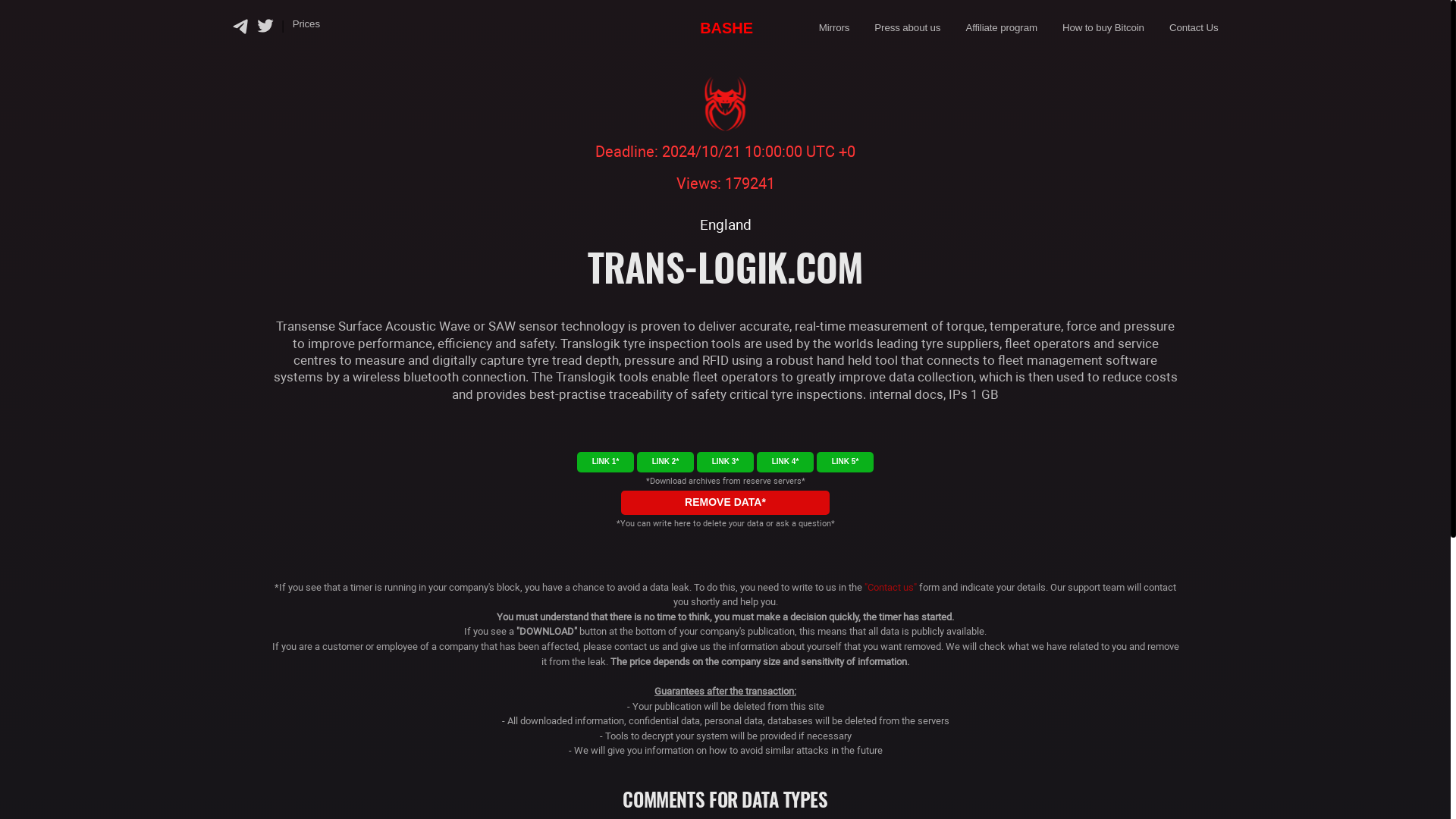 Screenshot del ataque